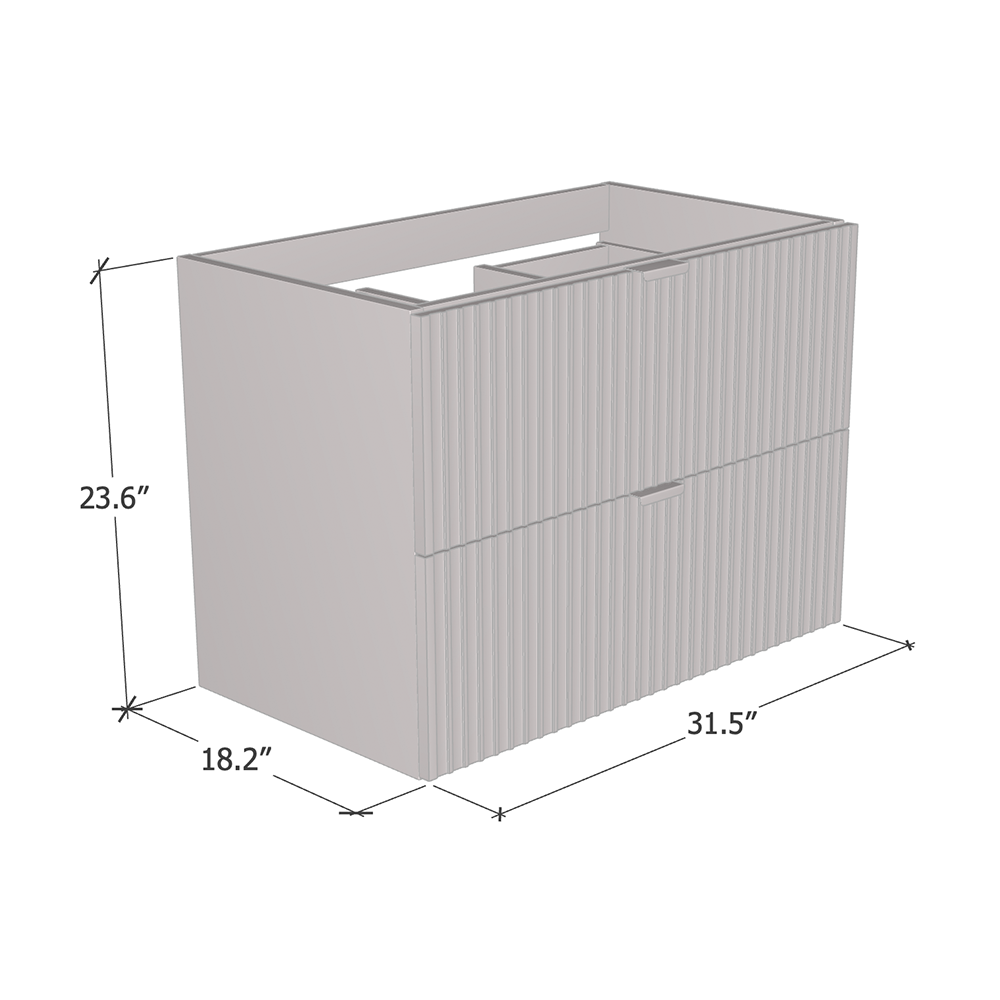 Nicole 2S 80 Floating Bathroom Vanity