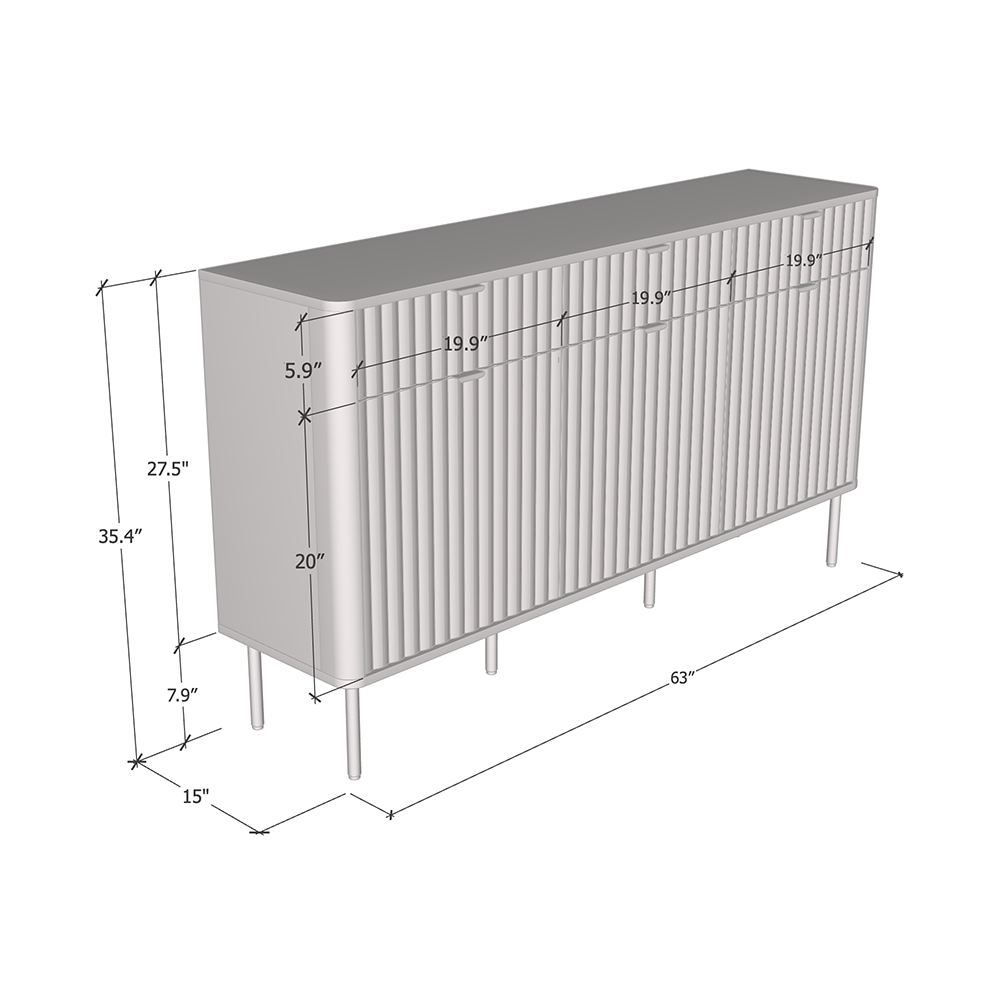 Nuvola 3D3SZ Sideboard