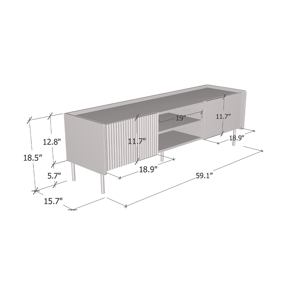 Brandy 2D TV Stand