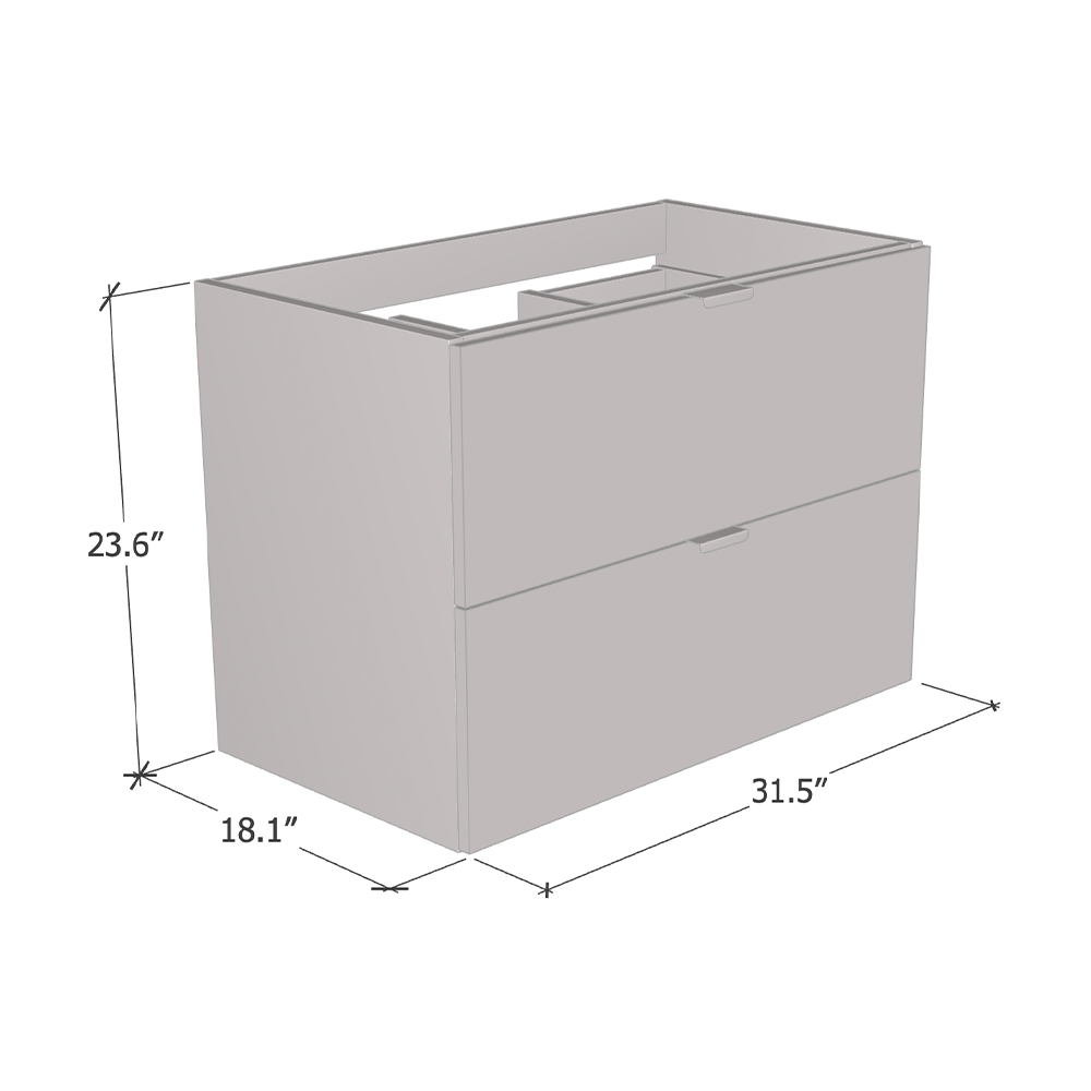 Ines 2S 80 Floating Bathroom Vanity