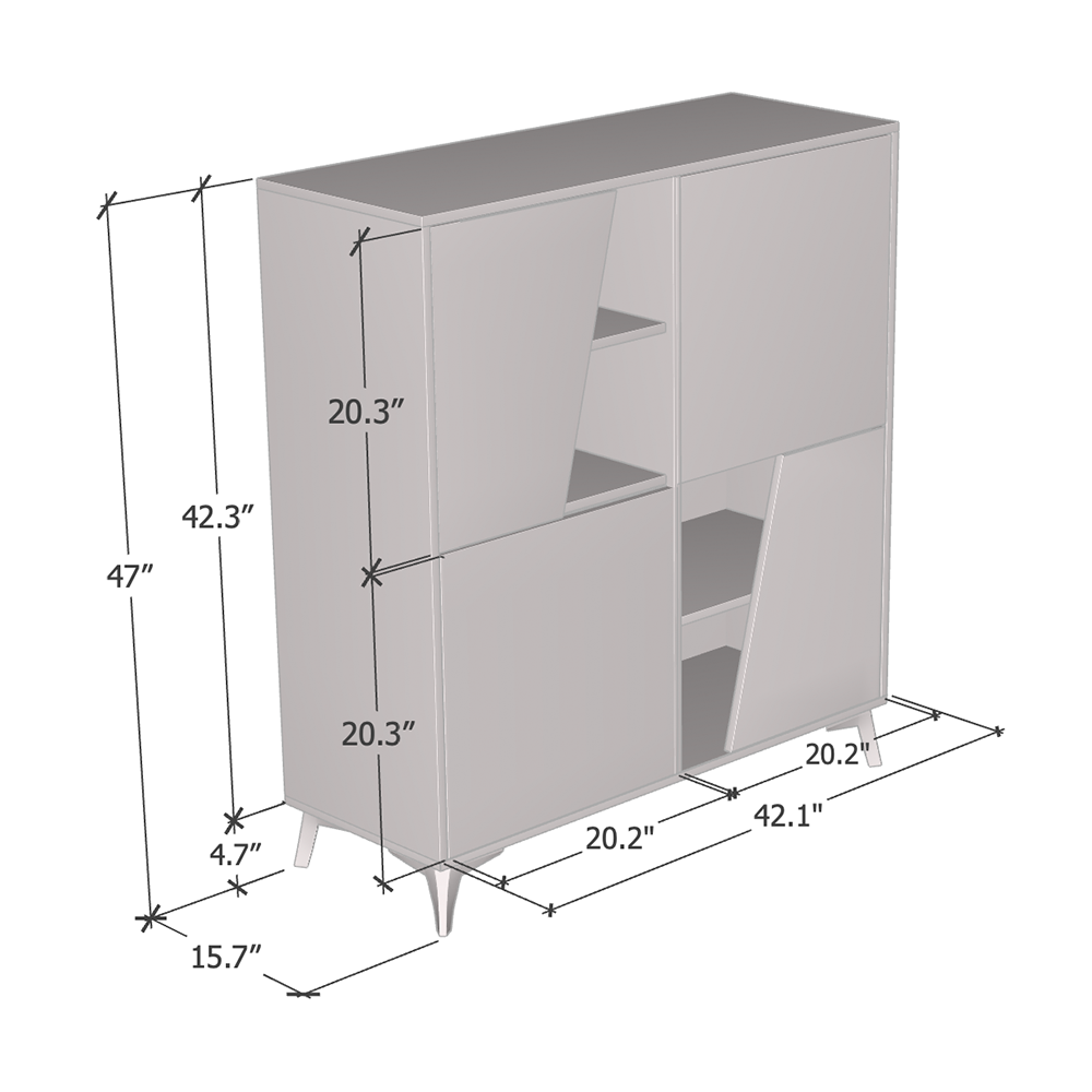 Kwadrat Sideboard 4D