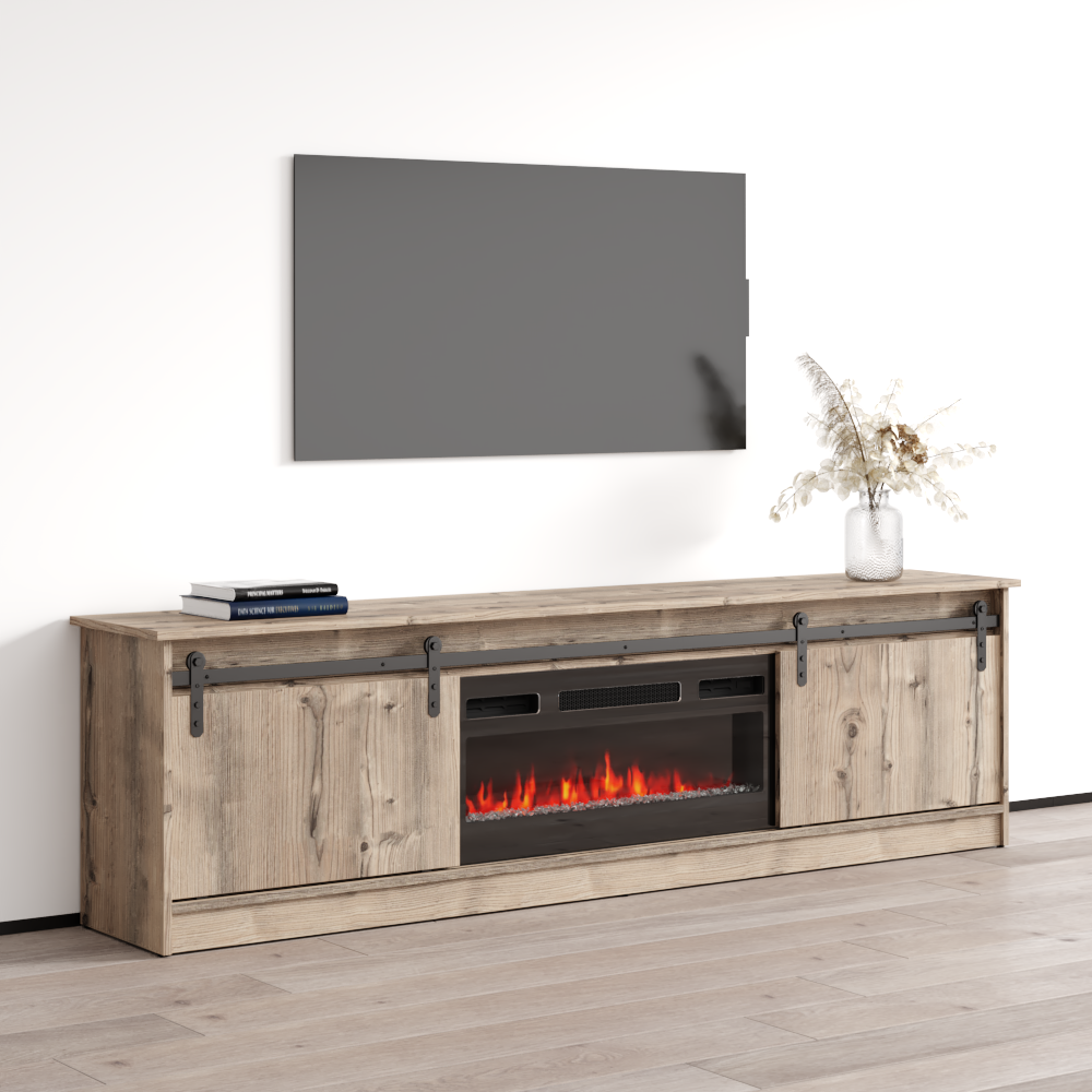 Granero 04 BL-EF Fireplace TV Stand