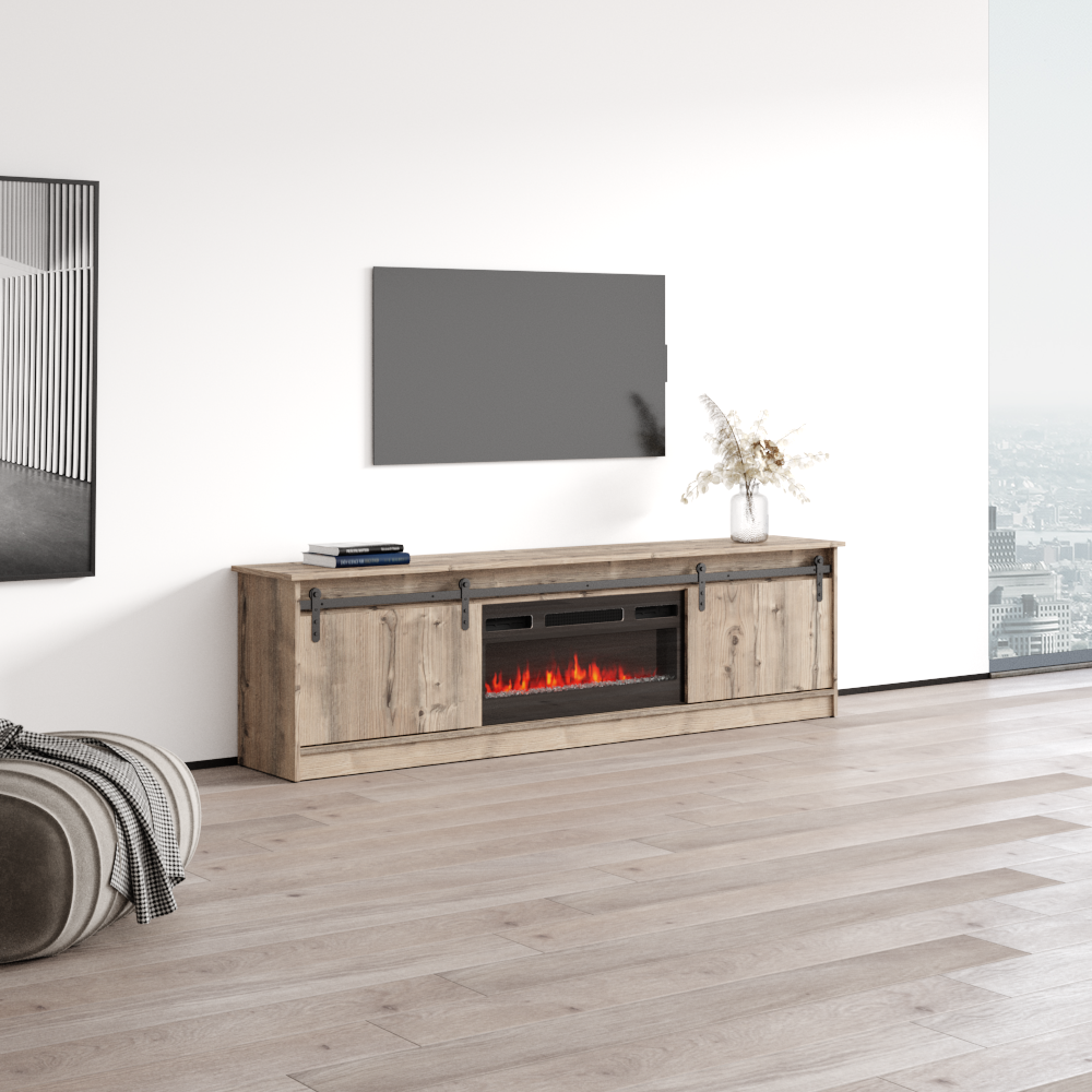 Granero 04 BL-EF Fireplace TV Stand