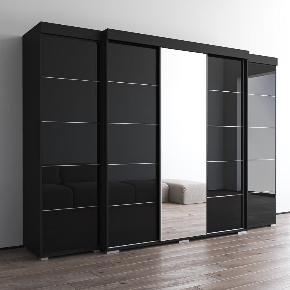 Aria 3D-EXEX Wardrobe with 1 Mirror