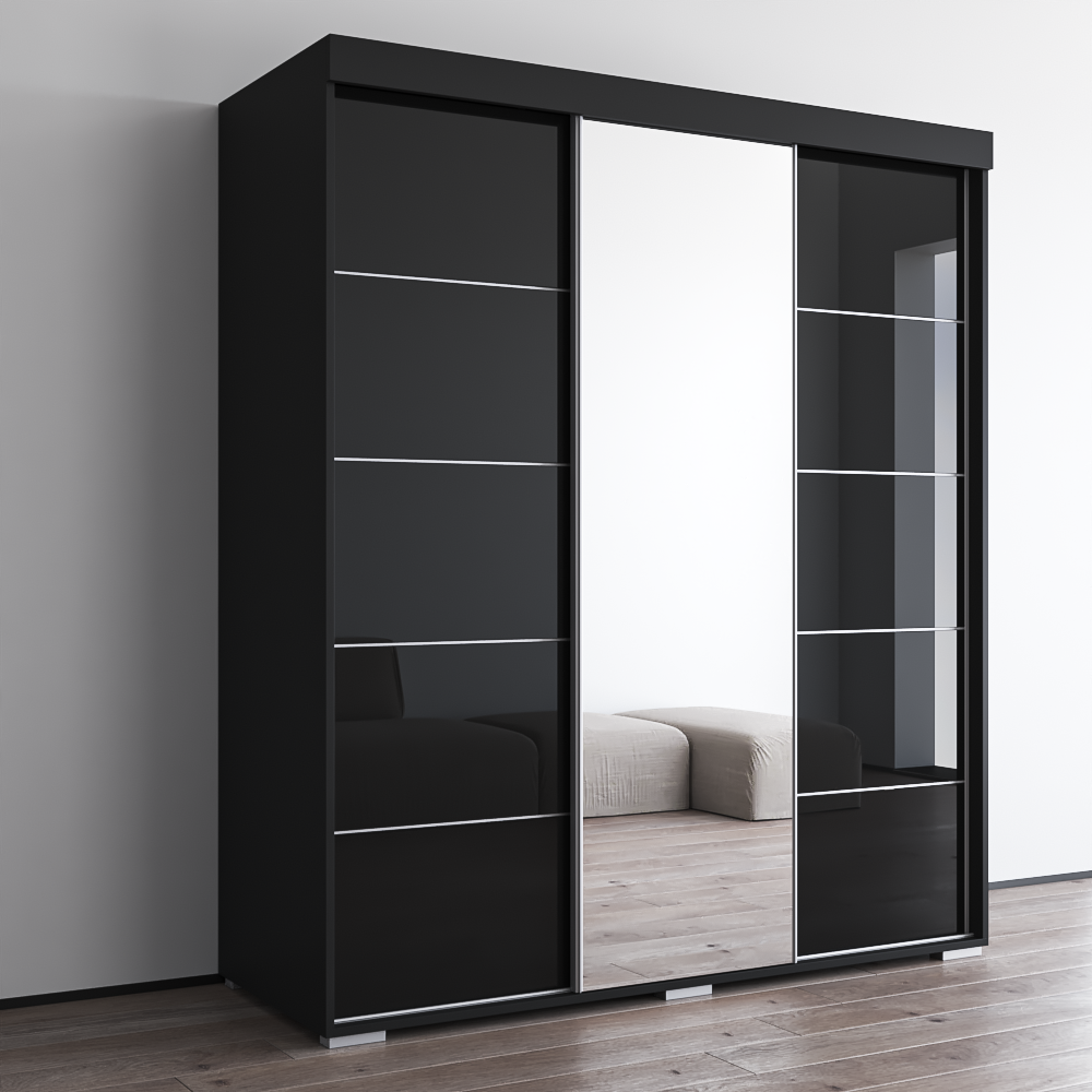 Aria 3D Wardrobe with Mirror