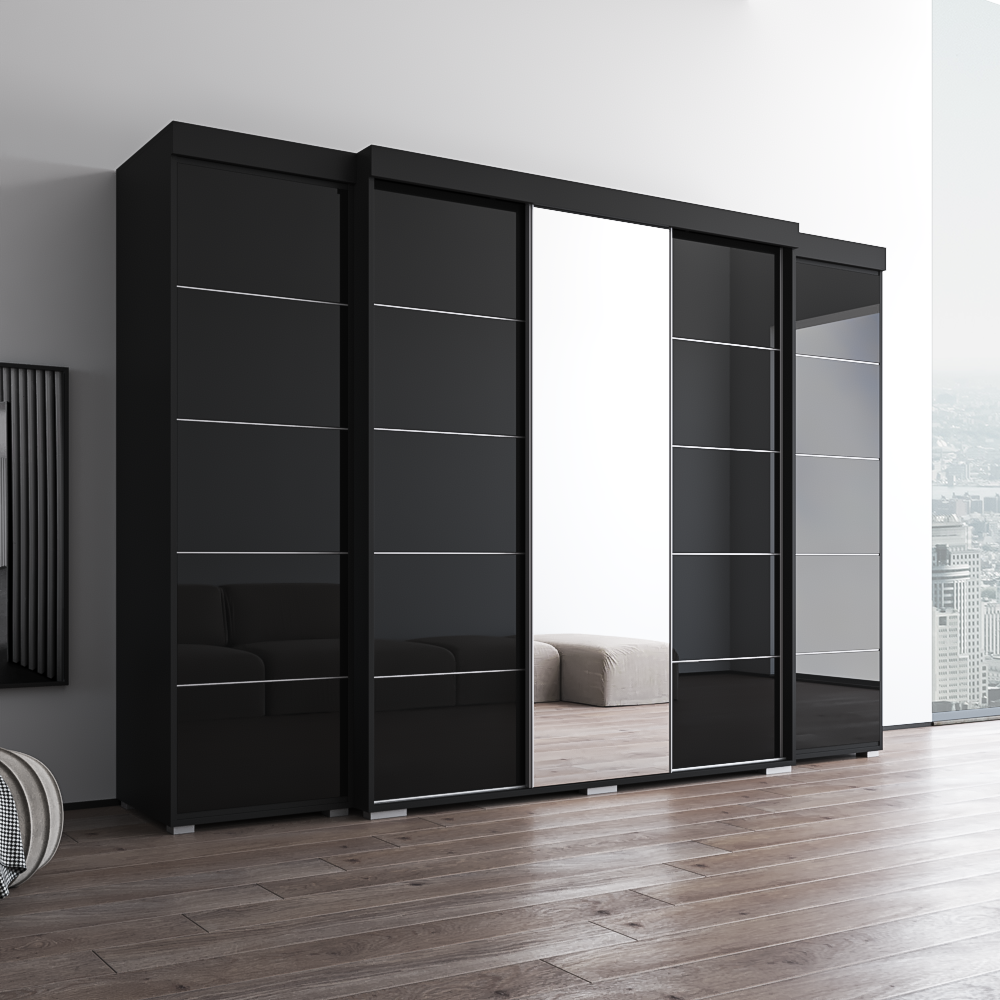 Aria 3D-EXEX Wardrobe with 1 Mirror