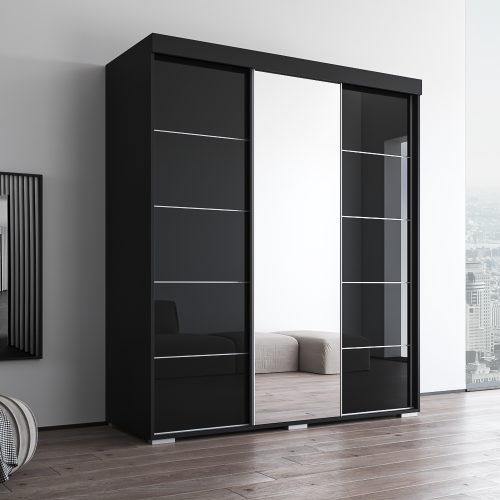 Aria 3D Wardrobe with Mirror