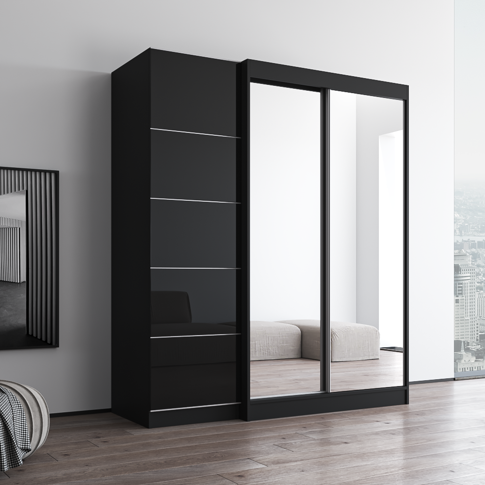 Aria 2D120-EX Wardrobe with 2 Mirrors