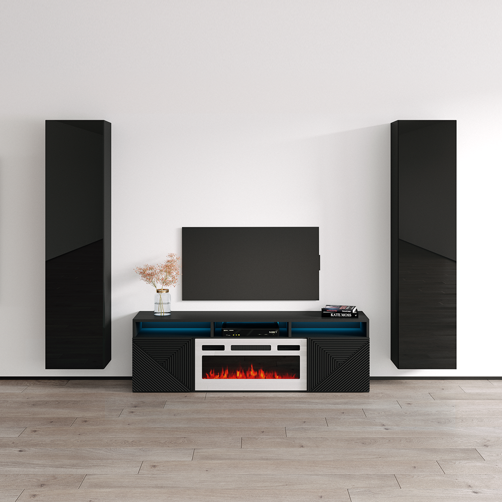 Giza WH-EF Floating Fireplace Entertainment Center