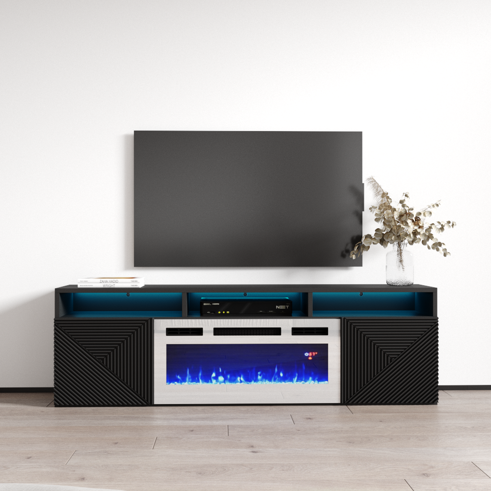 Giza WH-EF Floating Fireplace TV Stand