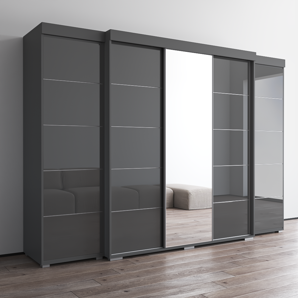 Aria 3D-EXEX Wardrobe with 1 Mirror