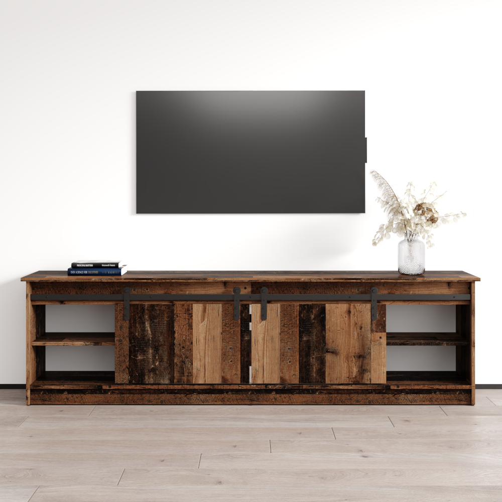 Granero 04 WH-EF Fireplace TV Stand