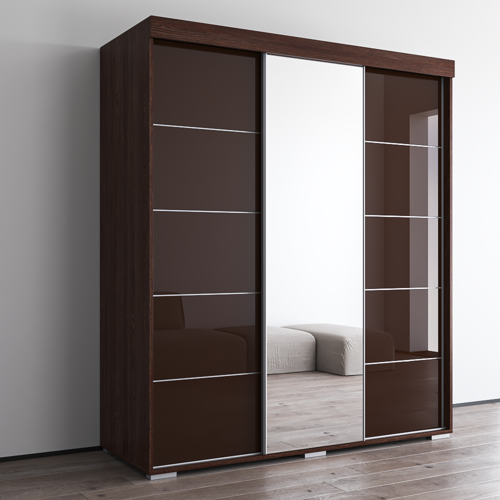 Aria 3D Wardrobe with Mirror