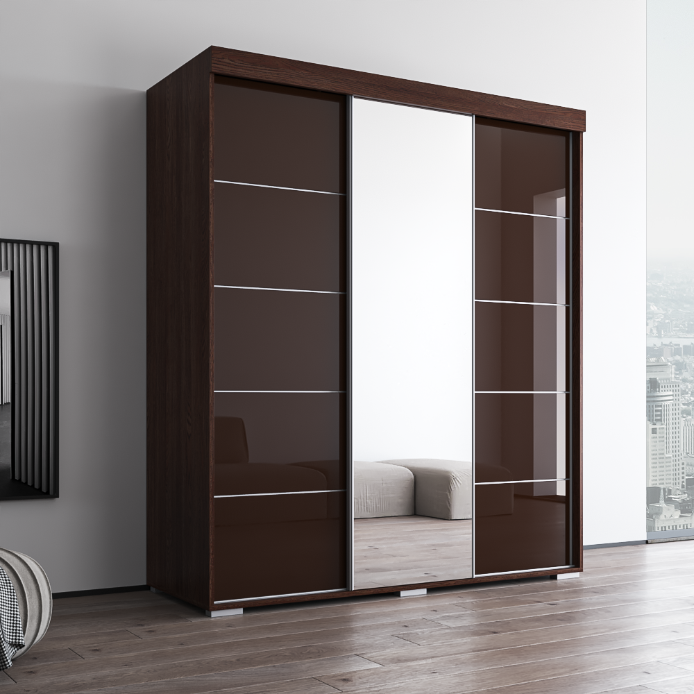 Aria 3D Wardrobe with Mirror