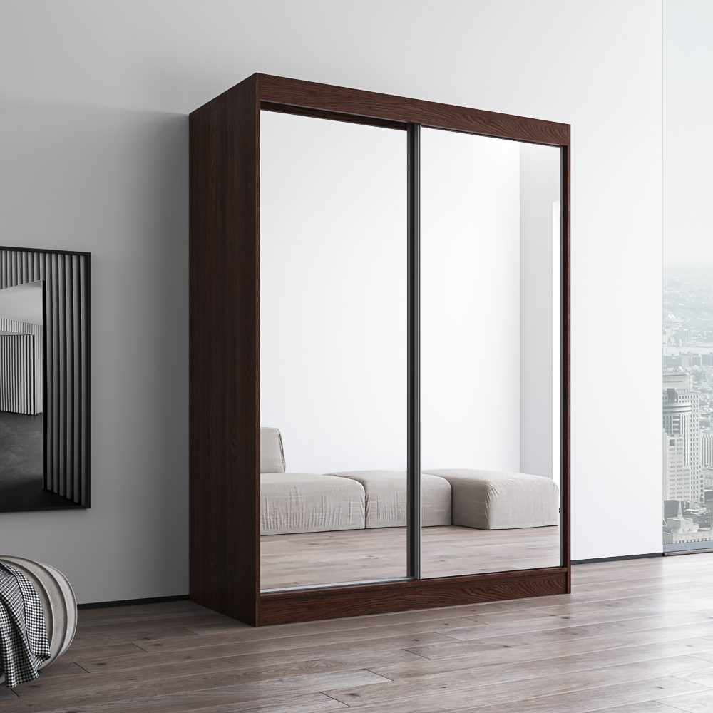 Aria 2D Wardrobe with All Mirror