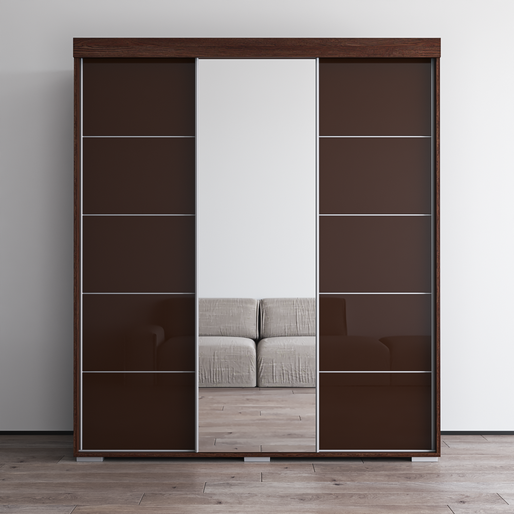 Aria 3D Wardrobe with Mirror