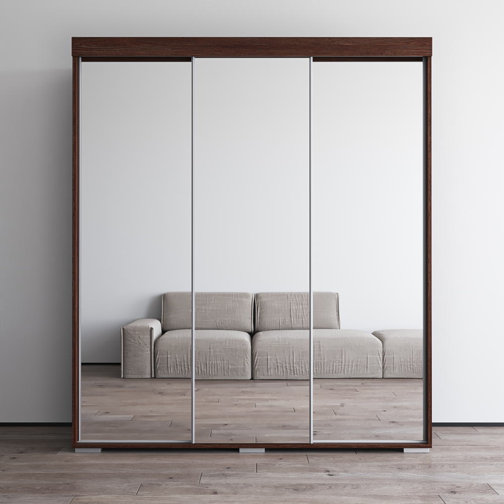 Aria 3D Wardrobe with All Mirror