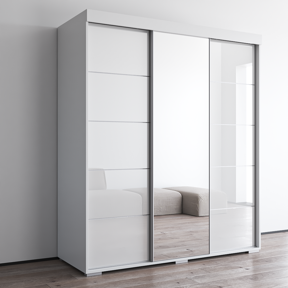 Aria 3D Wardrobe with Mirror