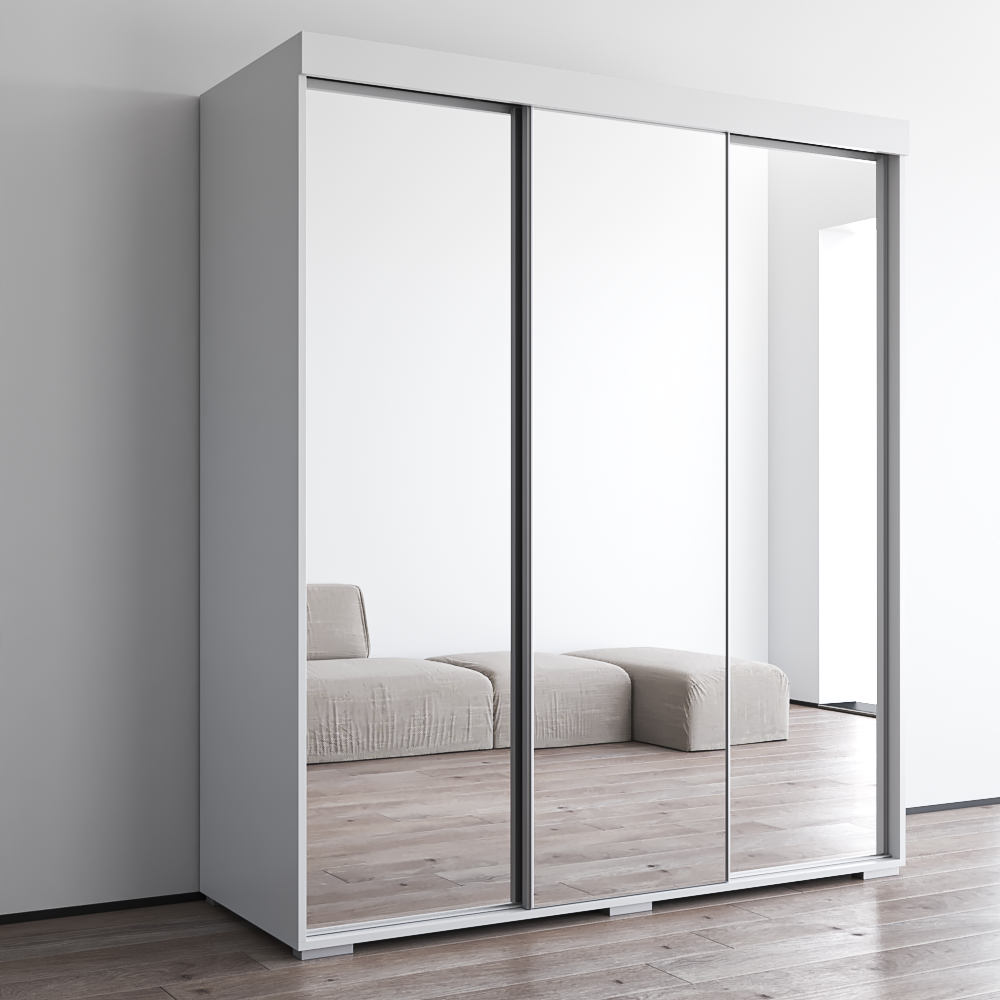 Aria 3D Wardrobe with All Mirror