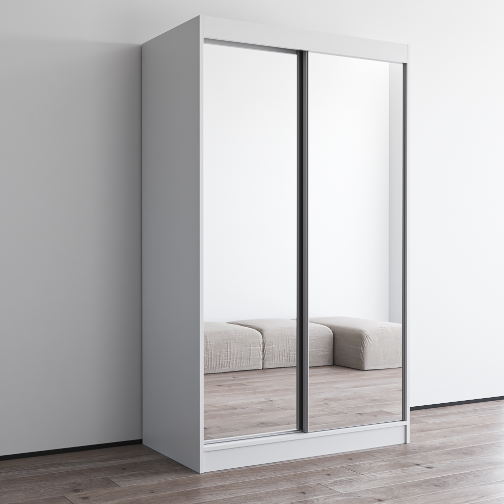 Aria 2D Wardrobe with All Mirror