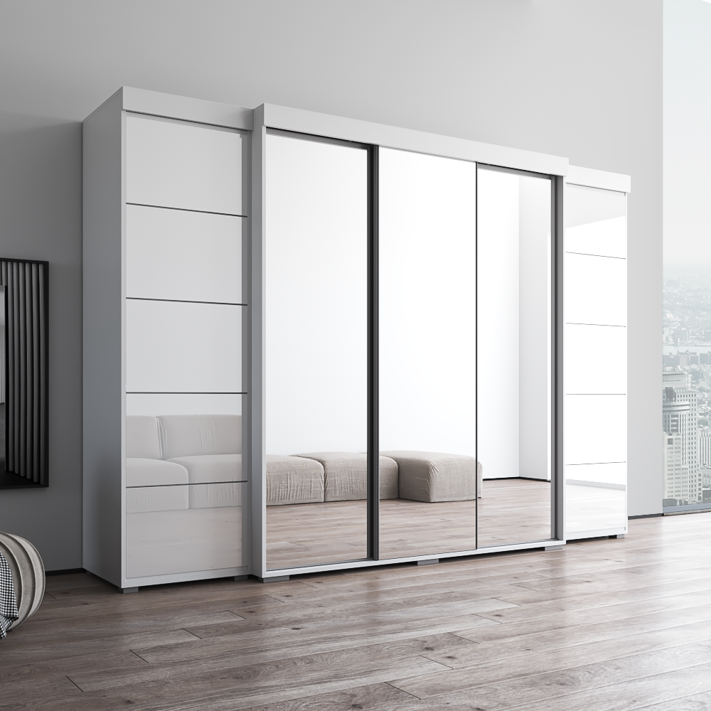 Aria 3D-EXEX Wardrobe with 3 Mirrors