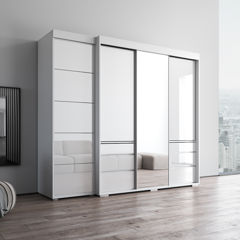 Monaco 3D-EX Wardrobe with 1 Mirror