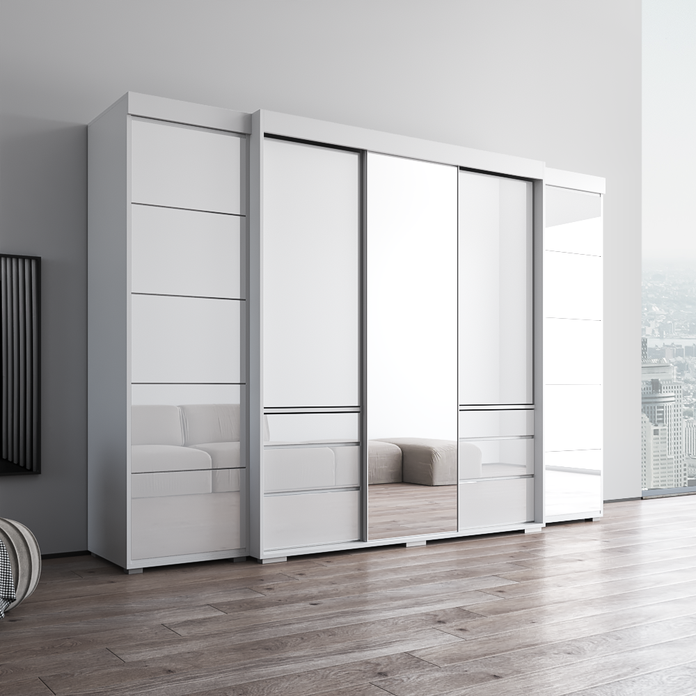 Monaco 3D-EXEX Wardrobe with 1 Mirror