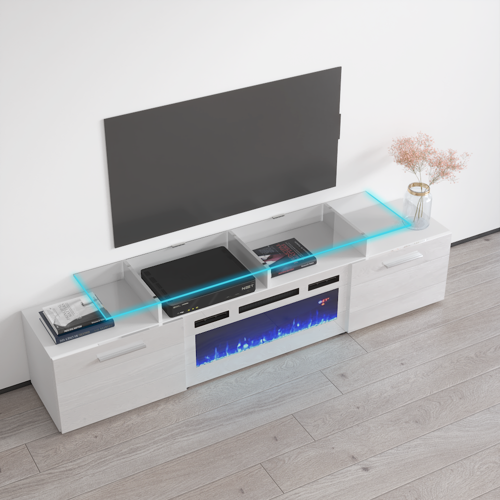 Rova WH-EF Fireplace TV Stand