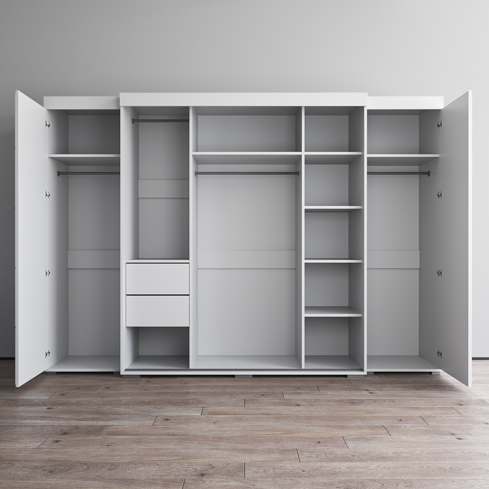 Aria 3D-EXEX Wardrobe with 1 Mirror