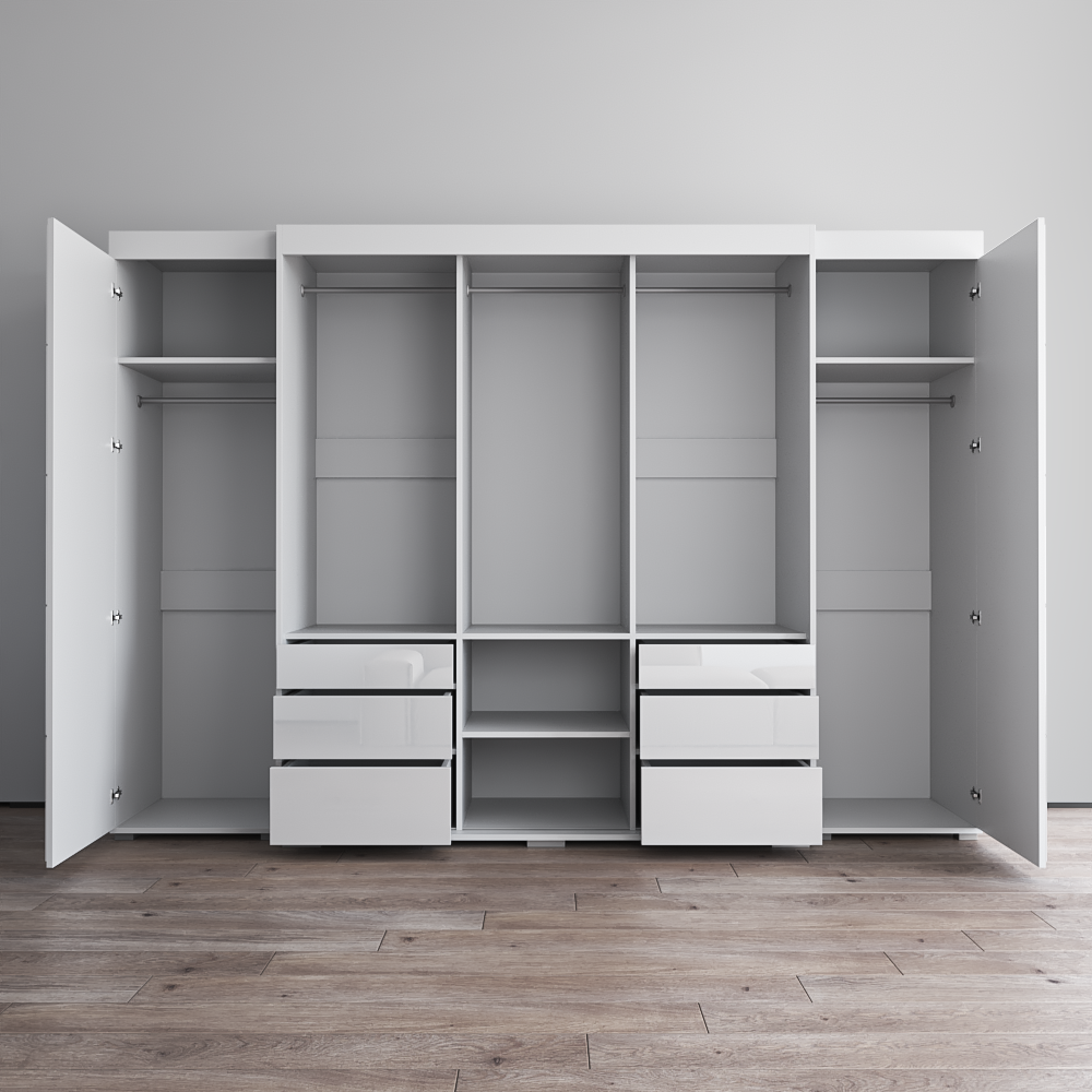 Monaco 3D-EXEX Wardrobe with 1 Mirror