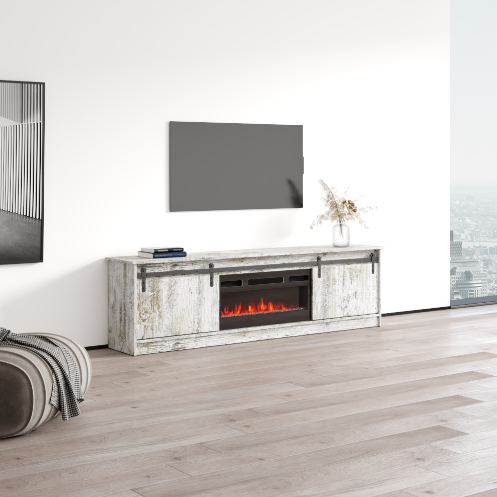 Granero 04 BL-EF Fireplace TV Stand