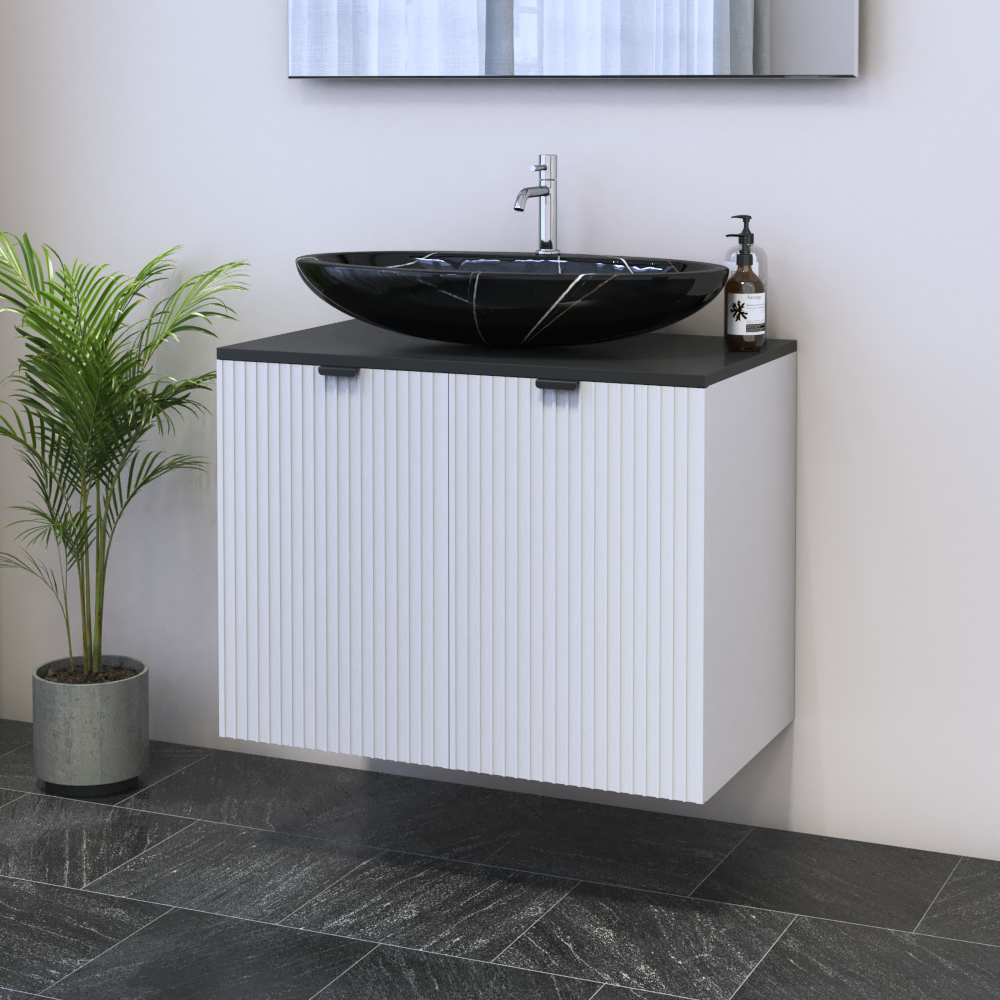 Nicole 2D 80 Floating Bathroom Vanity