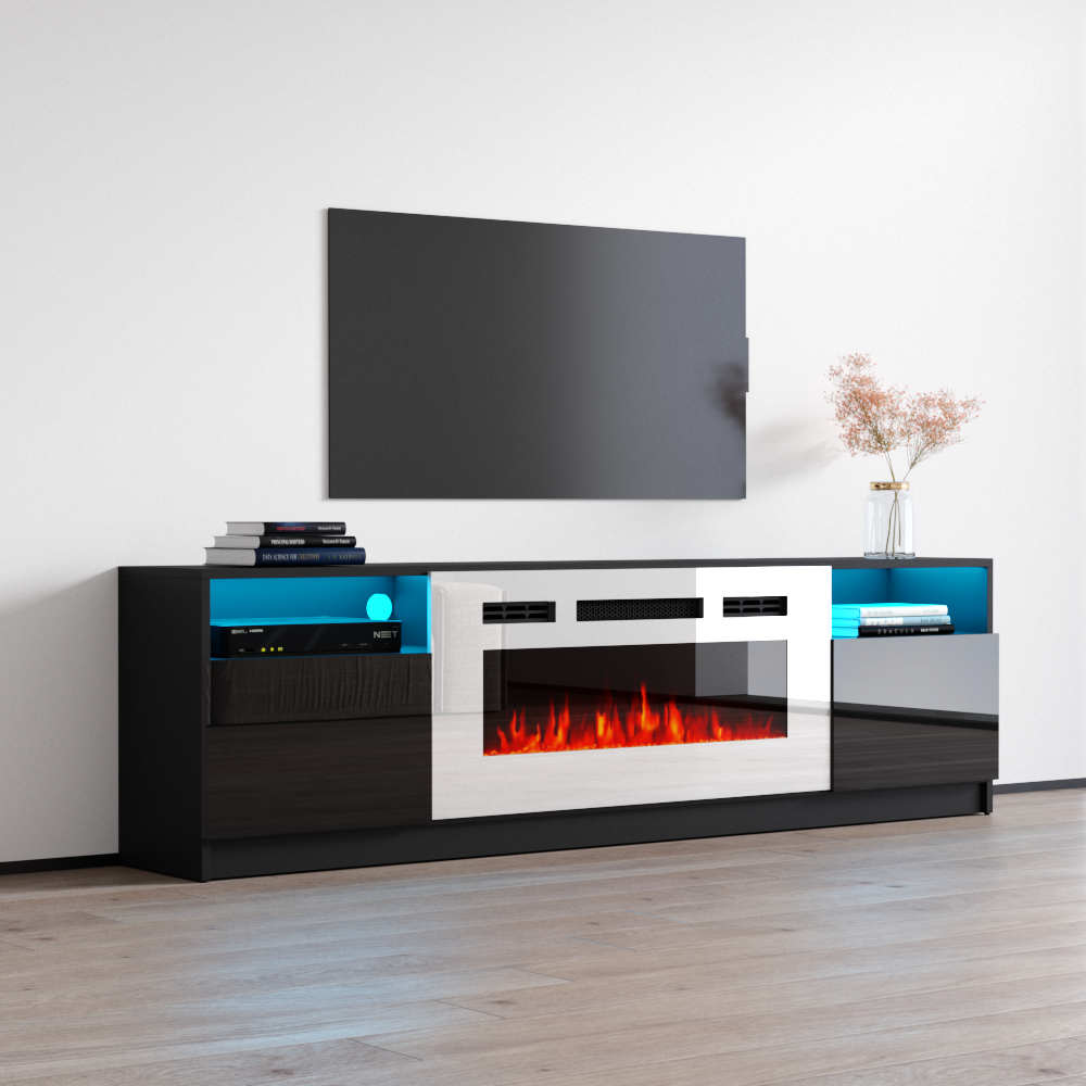 York WH02 Fireplace TV Stand