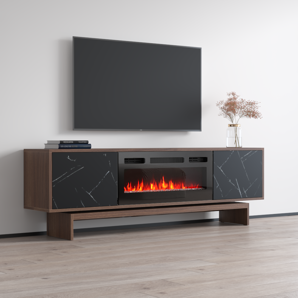 Gram BL-EF Fireplace TV Stand