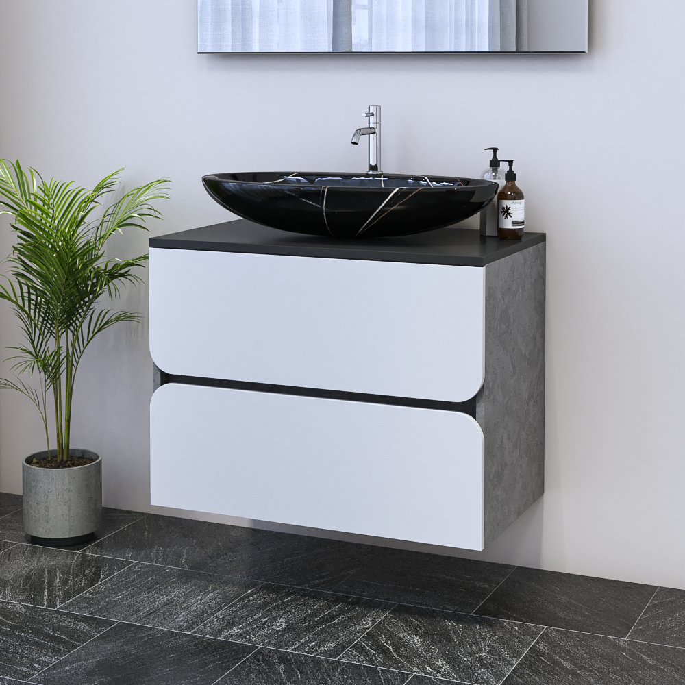 Azurro 2S 80 Floating Bathroom Vanity