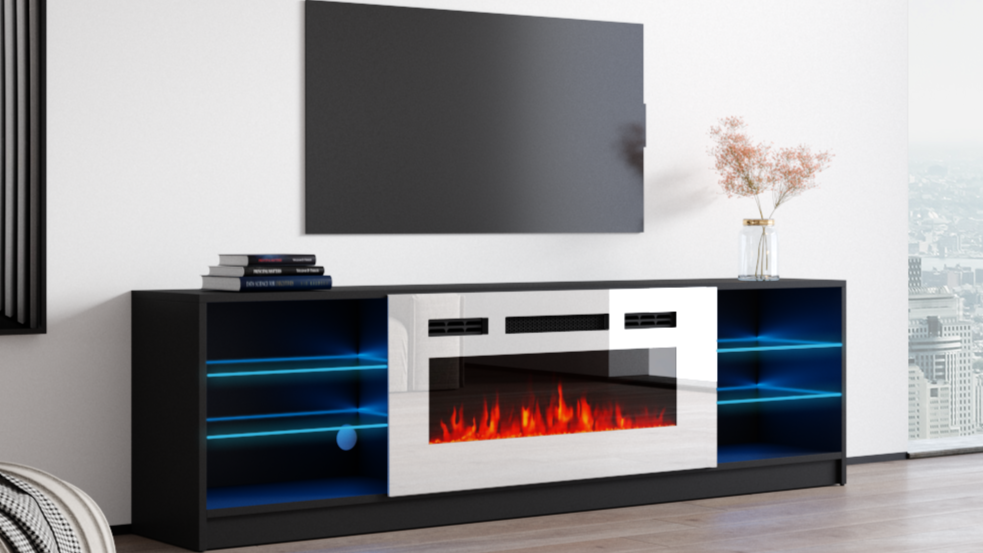 Boston WH01 Fireplace TV Stand