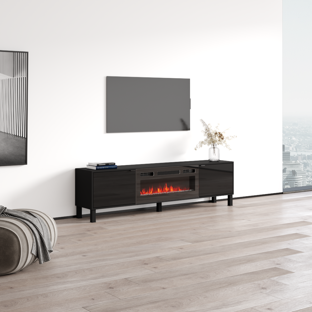 Rustico BL-01 Fireplace TV Stand