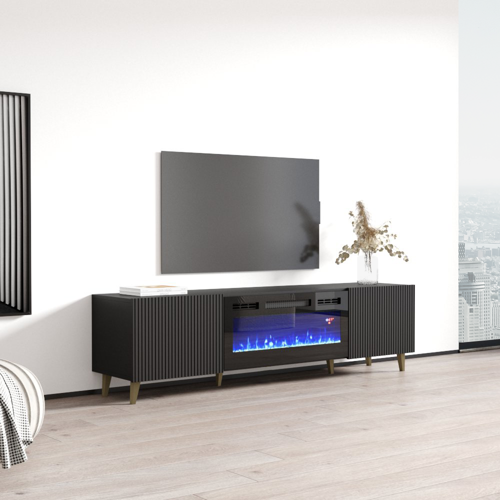 Pafos BL-EF Fireplace TV Stand