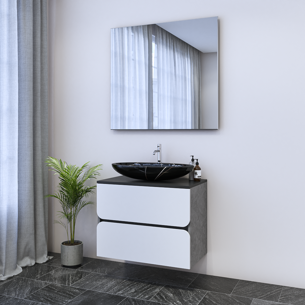 Azurro 2S 80 Floating Bathroom Vanity