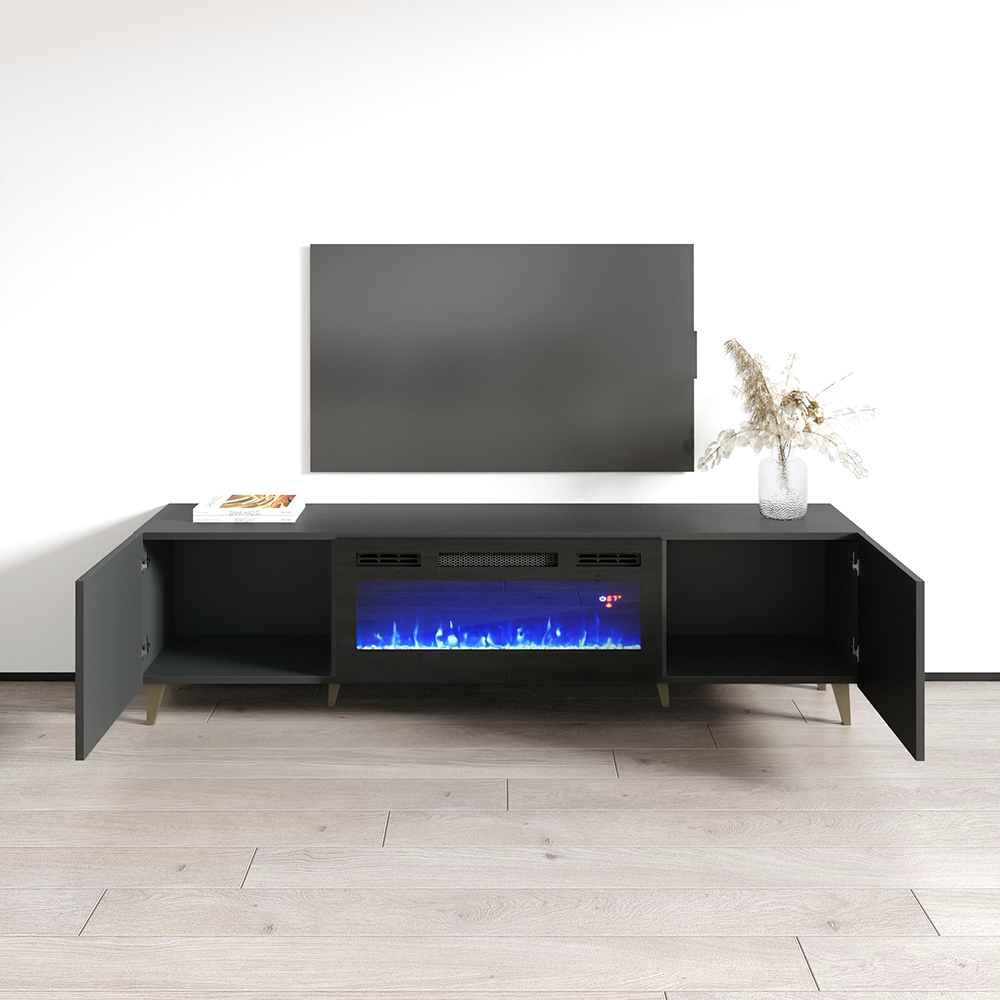 Pafos BL-EF Fireplace TV Stand