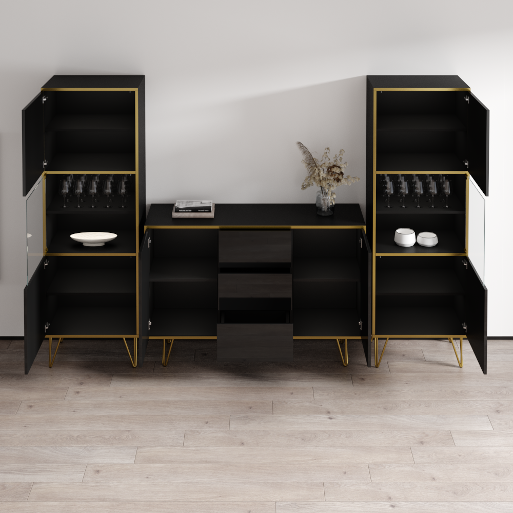 Peri SB-BK-BK Entertainment Center