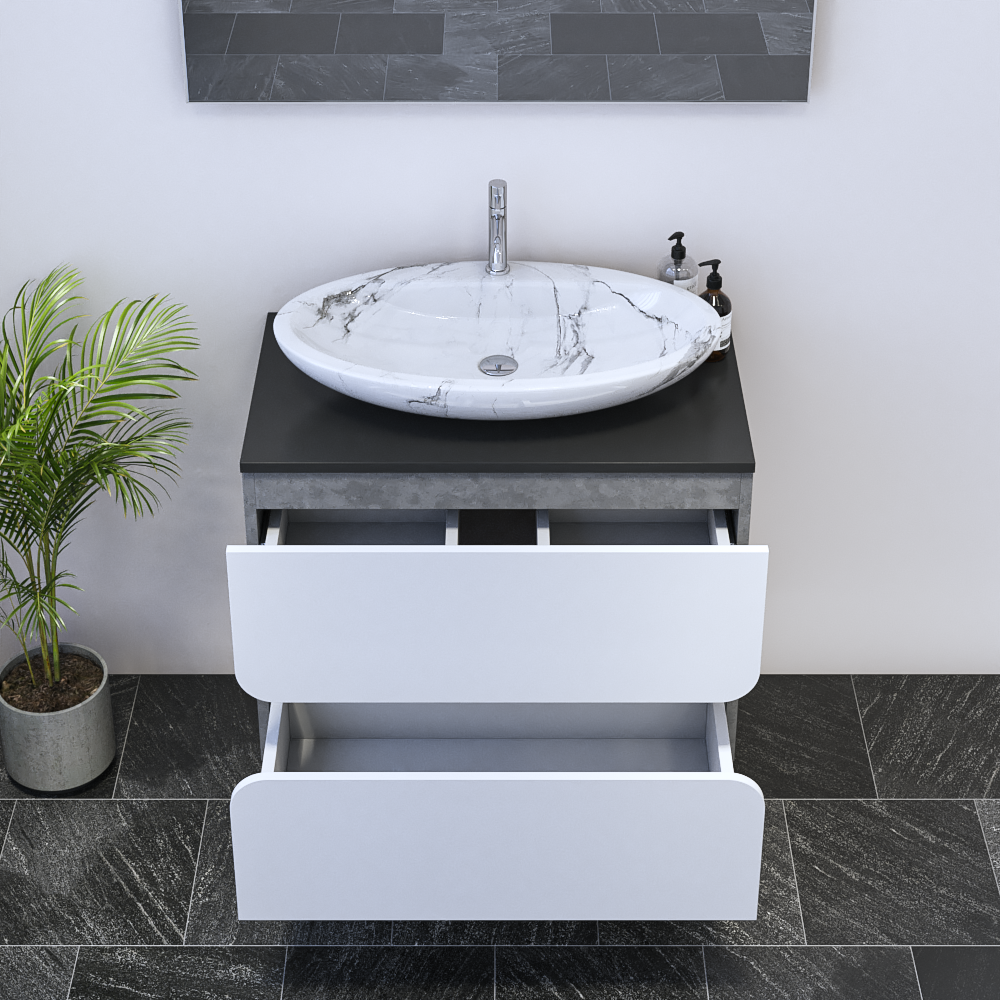 Azurro 2S 80 Floating Bathroom Vanity