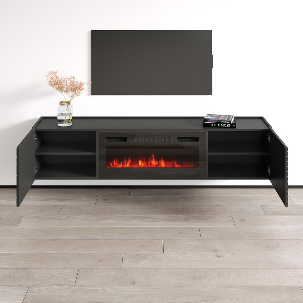 Portillo BL-EF Fireplace TV Stand