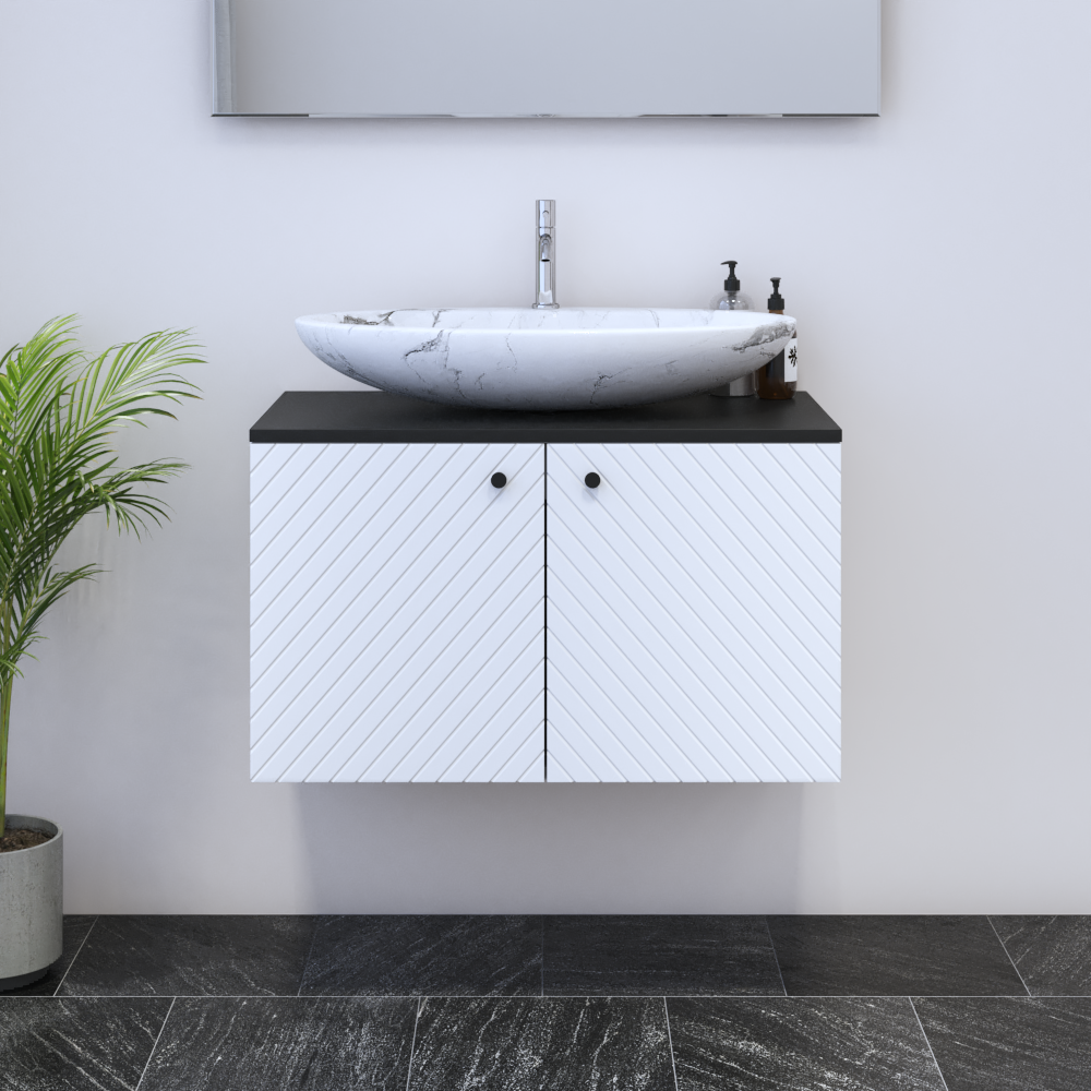 Avela 2D 80 Floating Bathroom Vanity