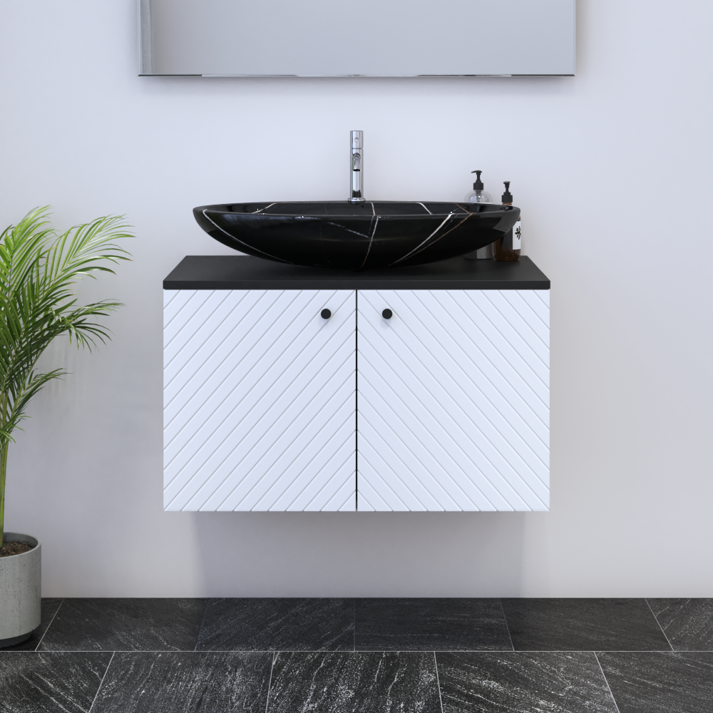 Avela 2D 80 Floating Bathroom Vanity