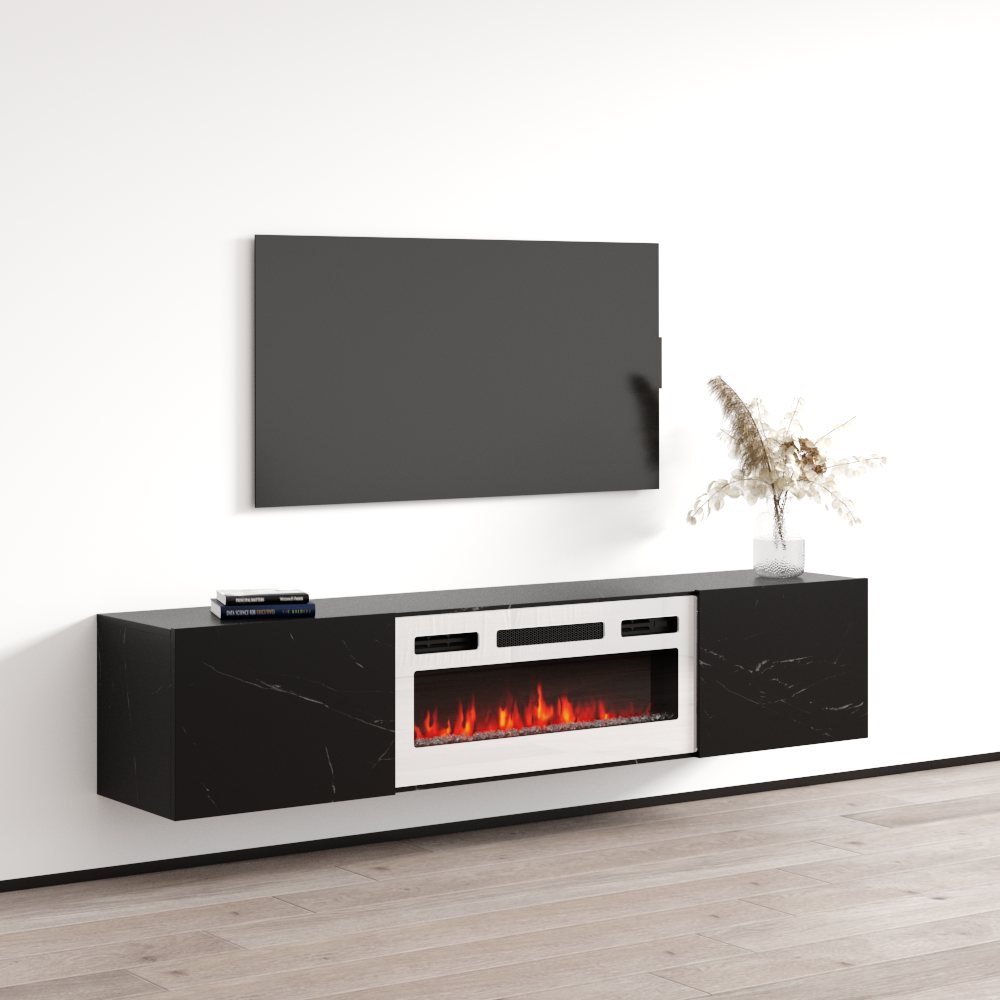 Baja WH-EF Floating Fireplace TV Stand