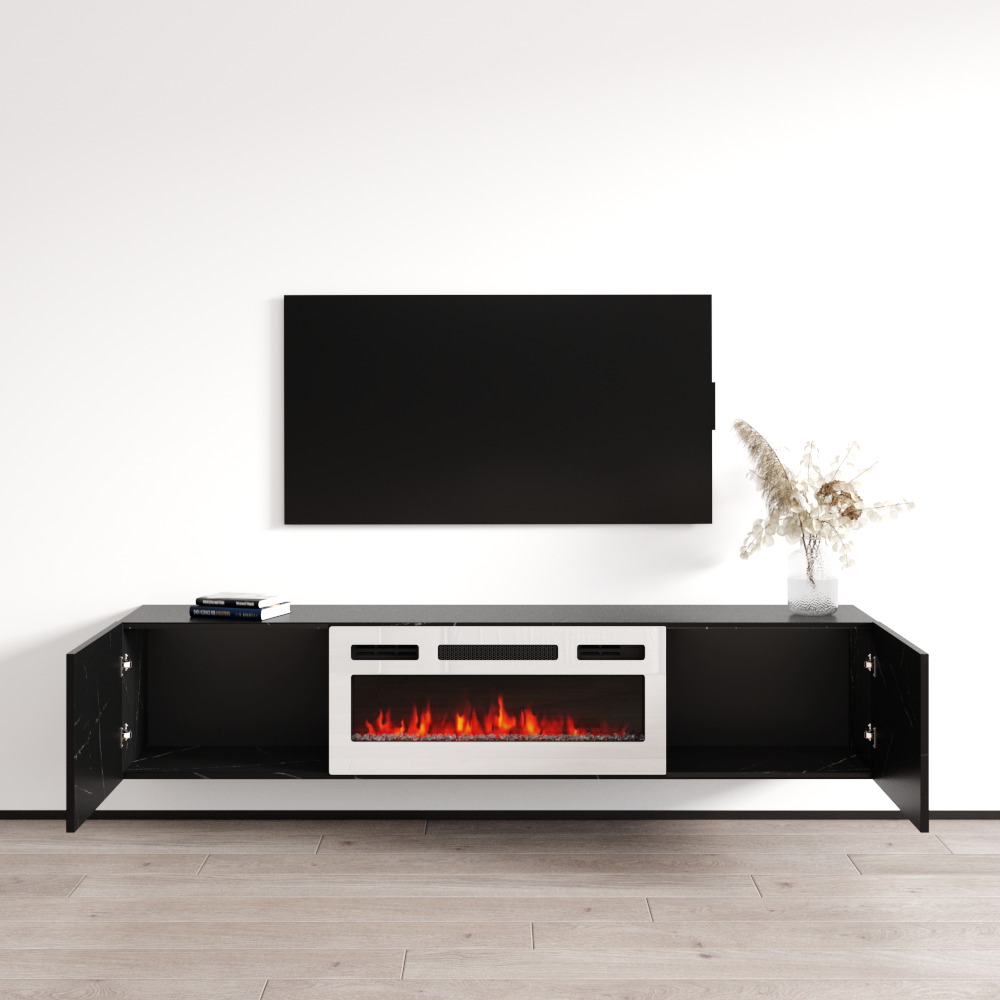 Baja WH-EF Floating Fireplace TV Stand