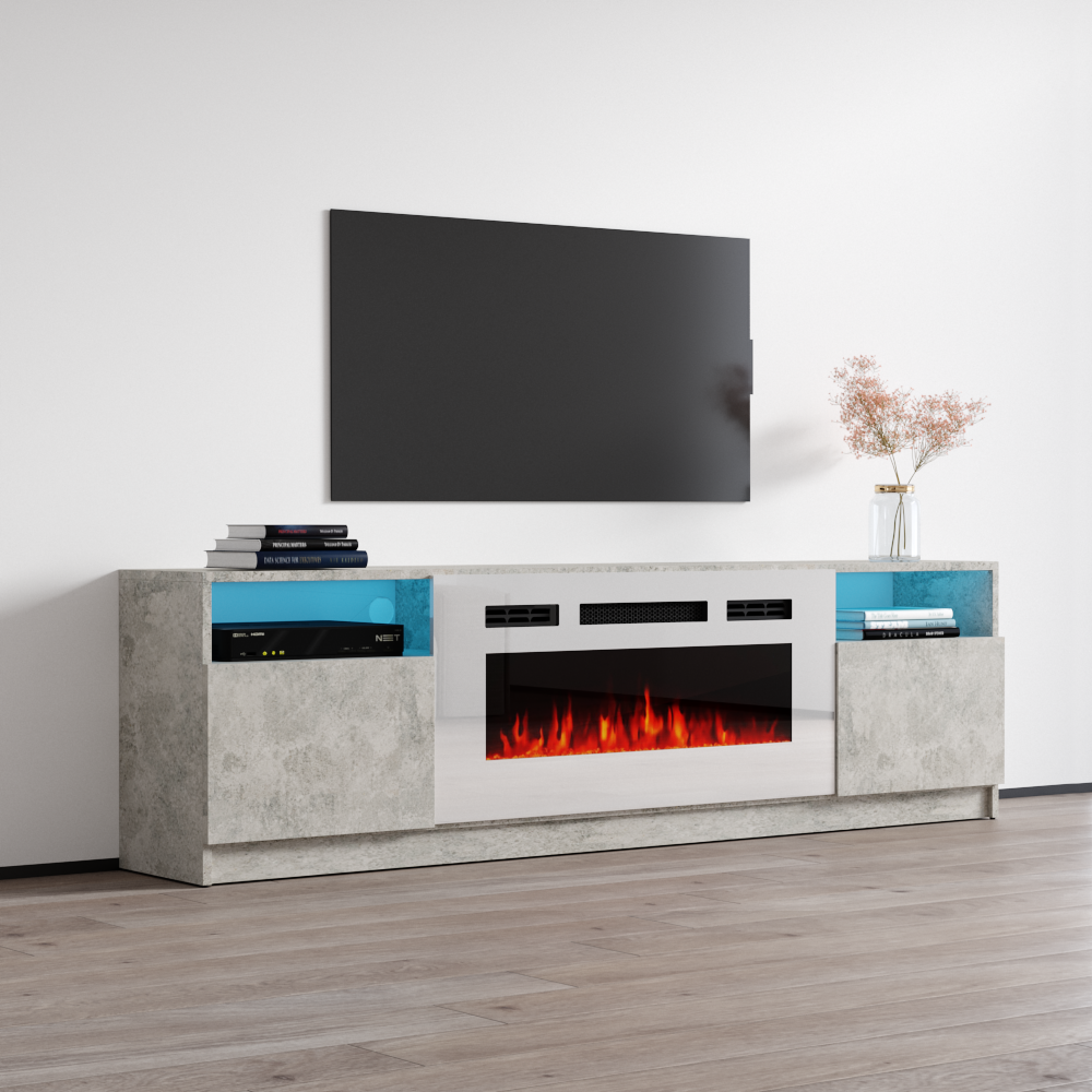 York WH02 Fireplace TV Stand