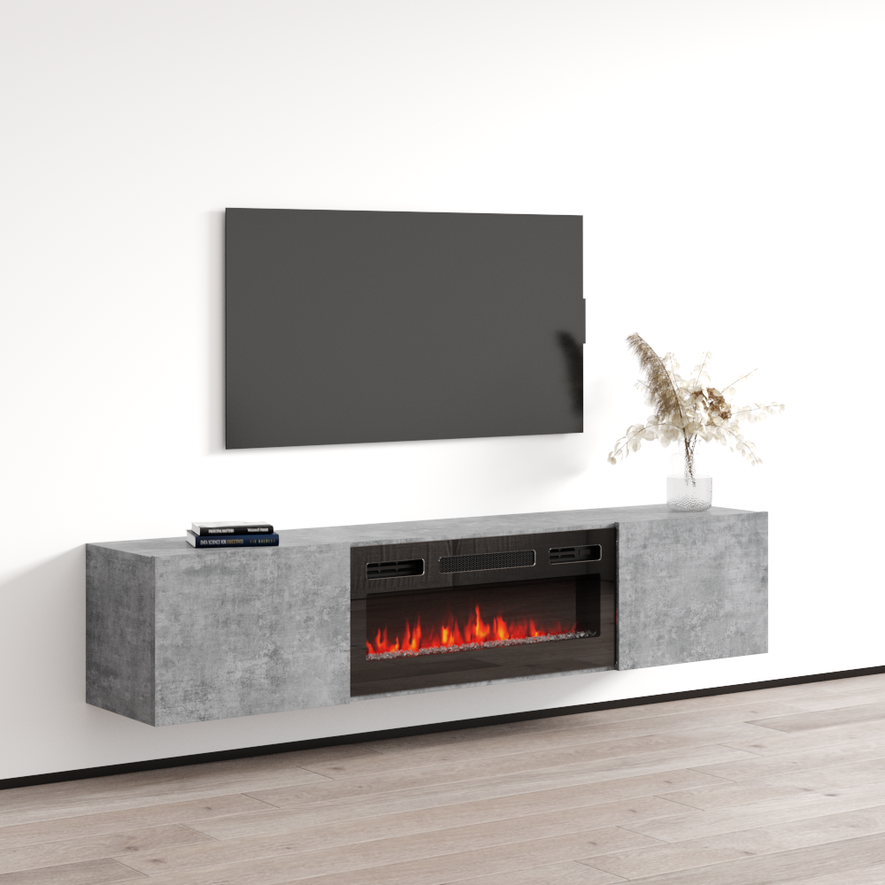 Baja BL-EF Floating Fireplace TV Stand