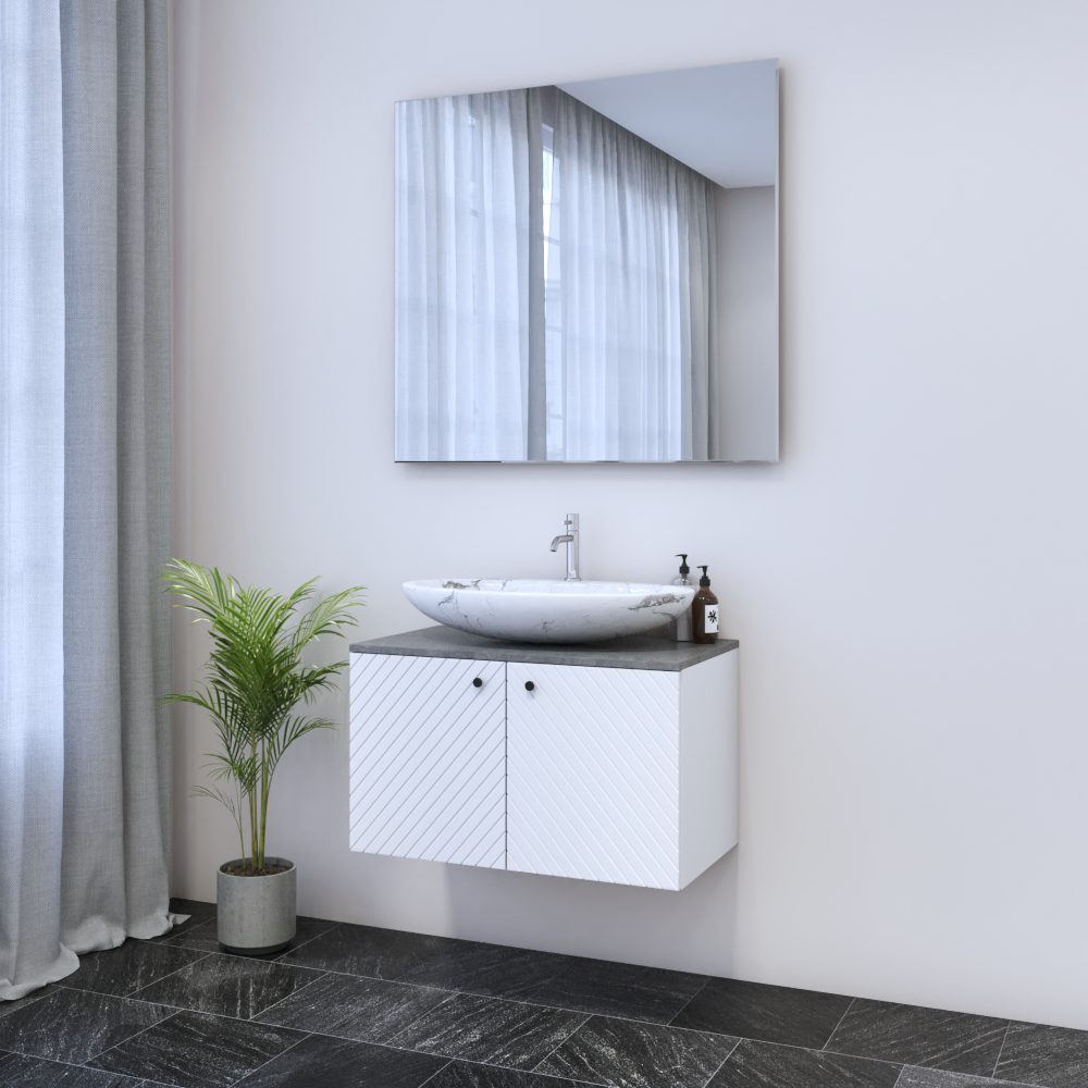 Avela 2D 80 Floating Bathroom Vanity